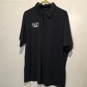 Patagonia golf shirt. Dark heather gray. XL 805 beer branded.NWOT
